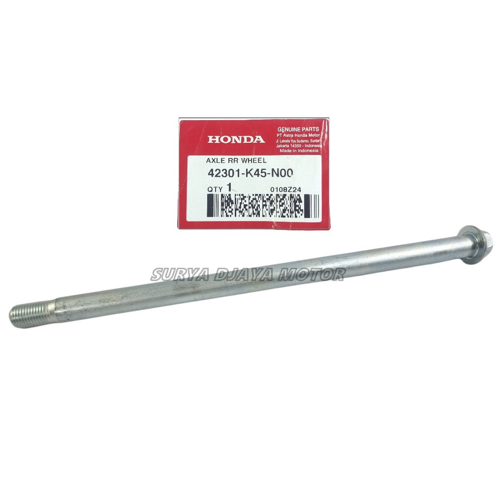 As Roda Belakang Axle RR Wheel Honda CBR 150R CB150R 42301-K45-N00