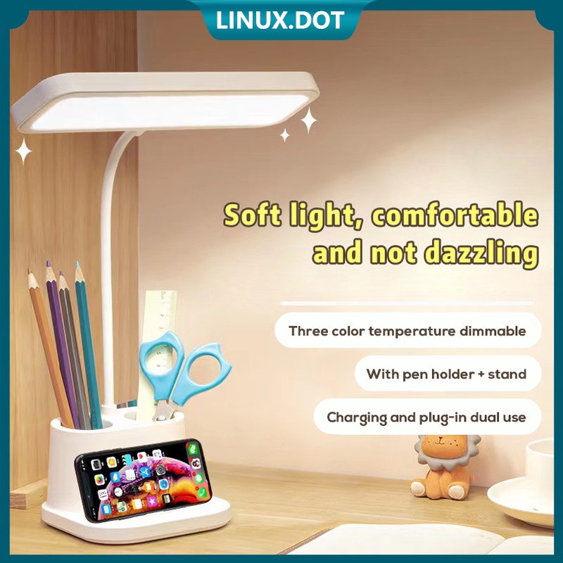 Lampu Meja Kecil Led Tanpa Kabel Untuk Rumah Kantor Lampu Baca Kontrol Led Lampu Meja Dapat Diredupk