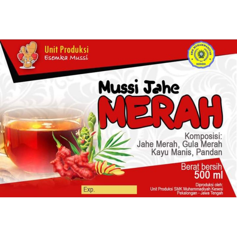 

Mussi jahe merah