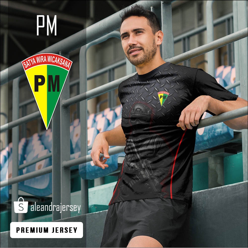 Baju Kaos Jersey Polisi Militer PM 9 FullPrint Printing Custom Premium Militer Tentara