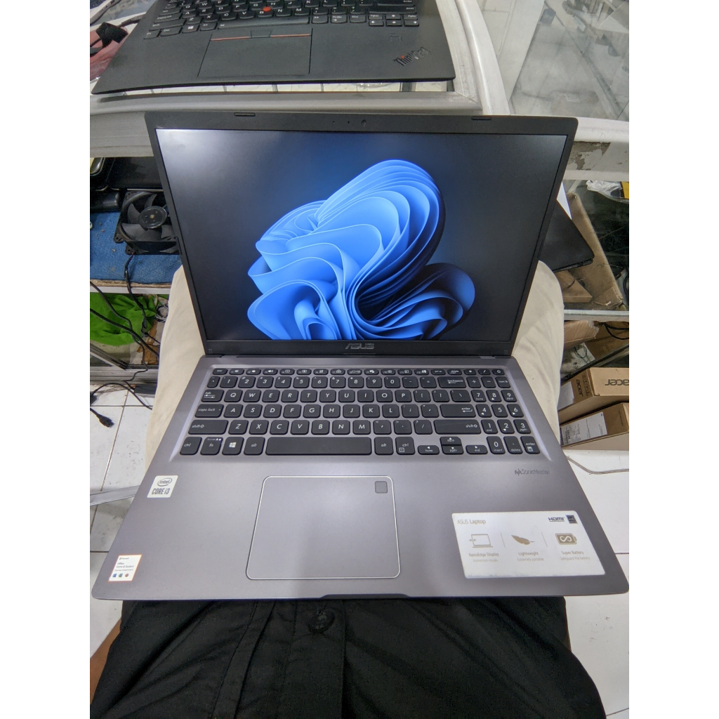 Laptop Asus Vivobook A516J Intel Core i3-1005G1 Ram 4gb SSD 512gb Layar 15,5" FHD jernih no white spot Windows 11 Keyboard Backlight Garansi 1 Bulan (service &amp; sparepart)