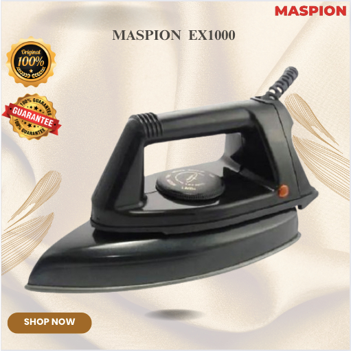 SETRIKA LISTRIK MASPION EX1000/EX-1000/EX 1000/EX-1000/MASPION SETRIKA LISTRIK ORIGINAL BERGARANSI