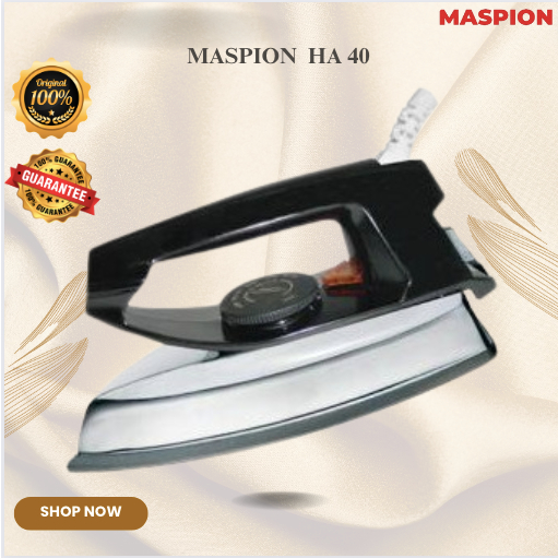 MASPION SETRIKA HA40/HA-40/HA 40/HA-40/MASPION SETRIKA LISTRIK HA 40/ORIGINAL BERGARANSI RESMI