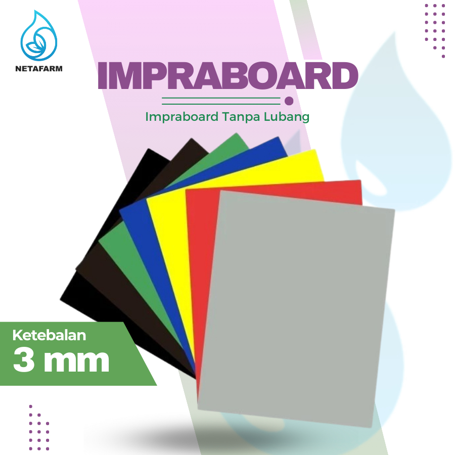 

Impraboard ( Tanpa Lubang ) Dimensi : 31cm x 39cm x 3mm