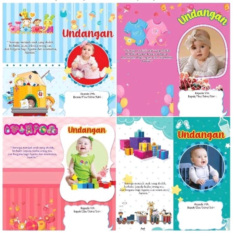 Axl Undangan Ayun/Undangan Ayun Anak-Anak/Kartu Undangan Ayun Anak/Per Bks