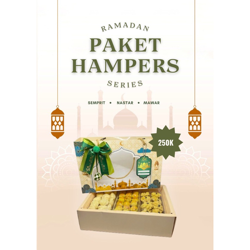 

Hampers lebaran premium kue kering/nastar/mawar/semprit