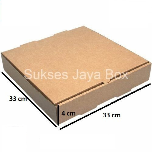 

Kardus / Dus / Box Pizza ukuran 33x33x4 cm