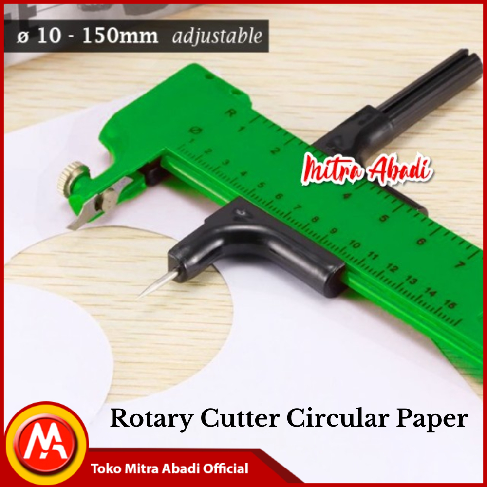 Alat Potong Lingkaran Bulat Kertas Kompas Circular Rotary Cutter Paper