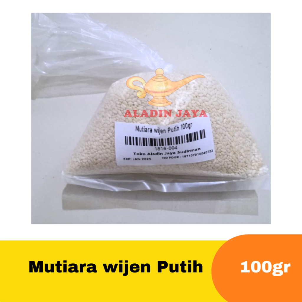 

Mutiara wijen Putih 100gr