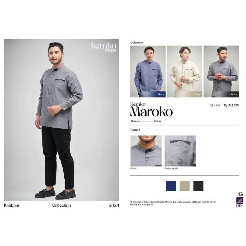 Koko lengan panjang mst Rabbani new Arrival - Kemko Maroko