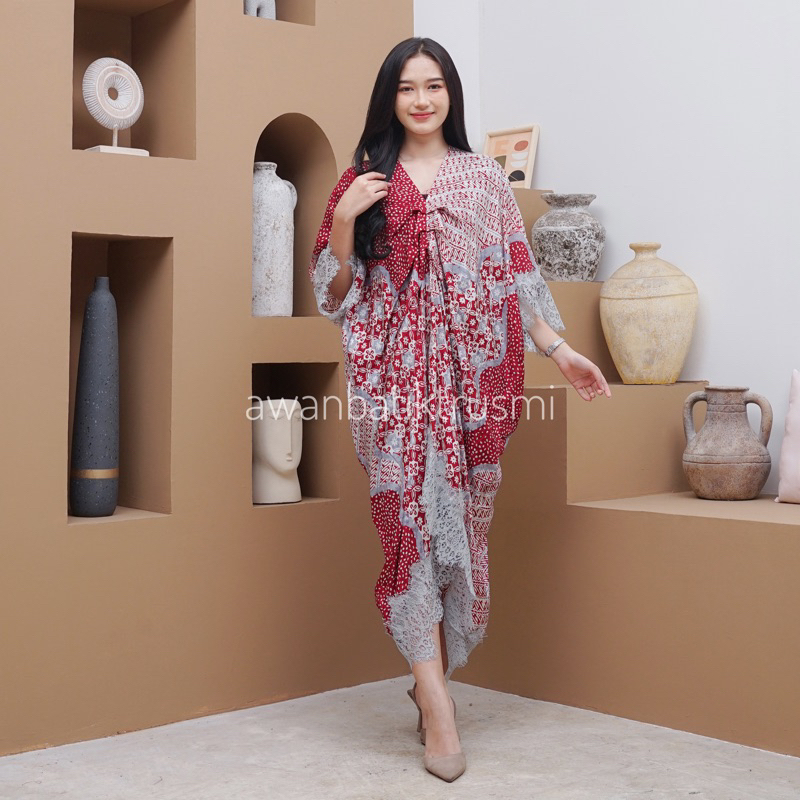 AWAN BATIK _ Kamelia Kaftan Lace | Kaftan Renda | Kaftan Raya | Dress Kaftan | Kaftan Lebaran| Kafta