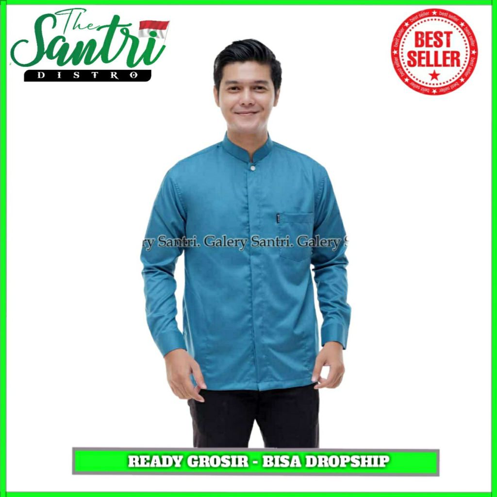 Koko Yamani Premium / Koko Yaman / Koko Pria Dewasa / Baju Koko Pria Lengan Panjang Polos / Baju Kok