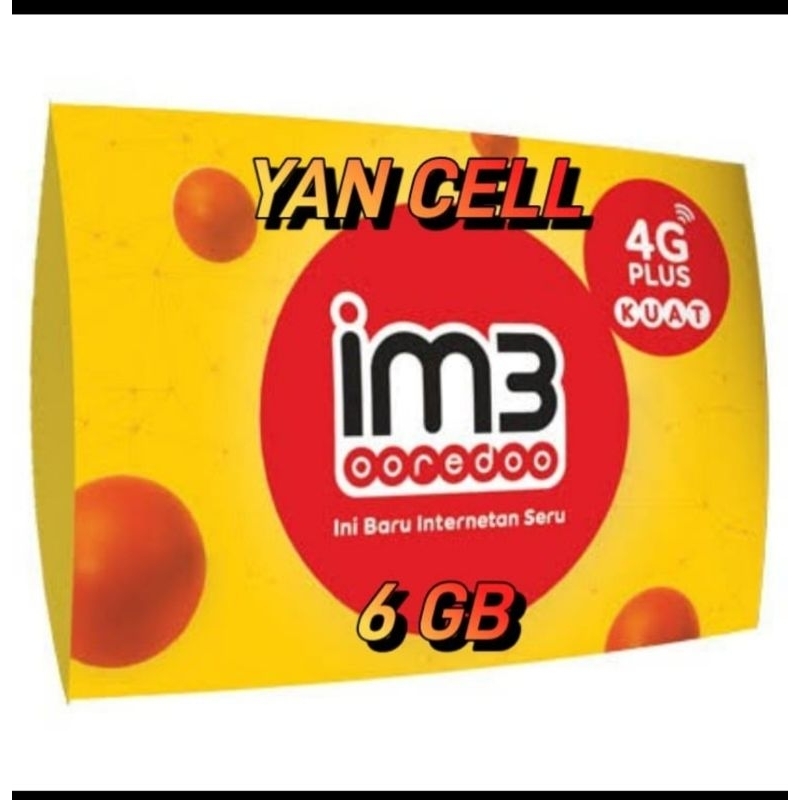 KARTU PERDANA PAKET INDOSAT/IM3 6 GB (sumatera)