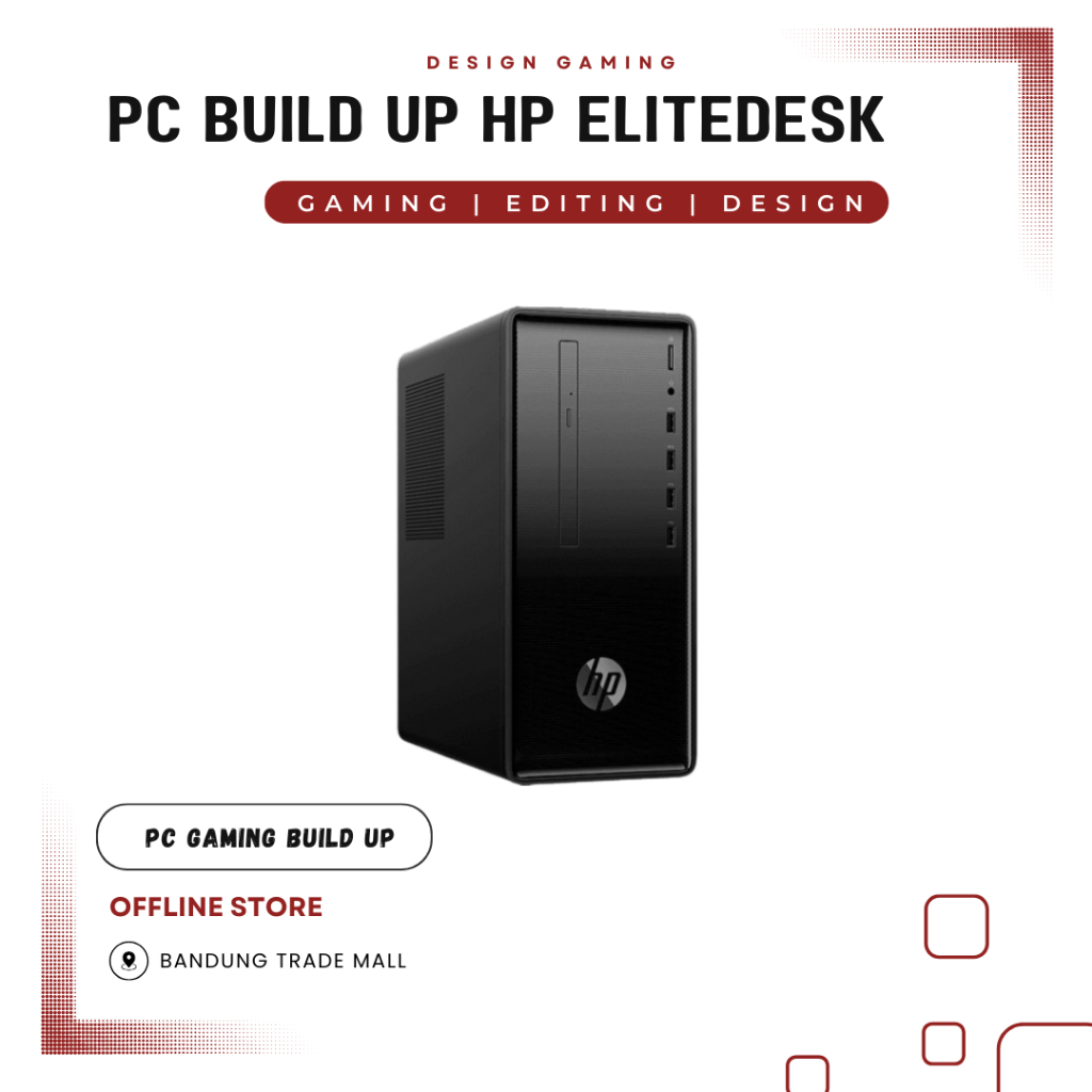 MINI PC BUILD UP HP ELITEDESK AMD A8 RAM 16GB SSD 512GB