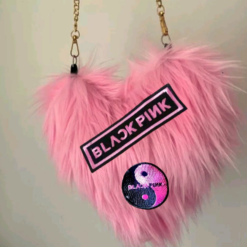 tas blackpink/tas cewek bulu/tas pink/tas cewek pink/tas bulu pink/tas blackpink/tas.korea/tas bulu 
