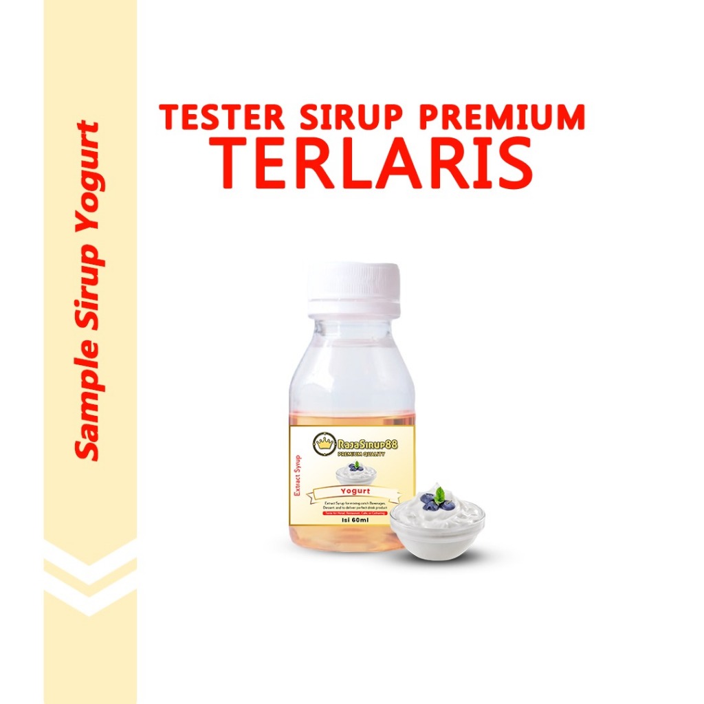 

Sample Sirup Premium Rasa Yogurt Tester Minuman Sirop Flavour Syrup Halal 60 ml RAJA SIRUP 88