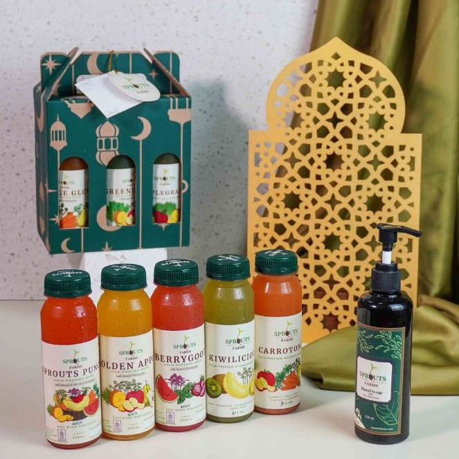 

Sprouts Farms RAMADHAN HAMPERS / Parcel Ramadhan (Juice & Hand Soap)