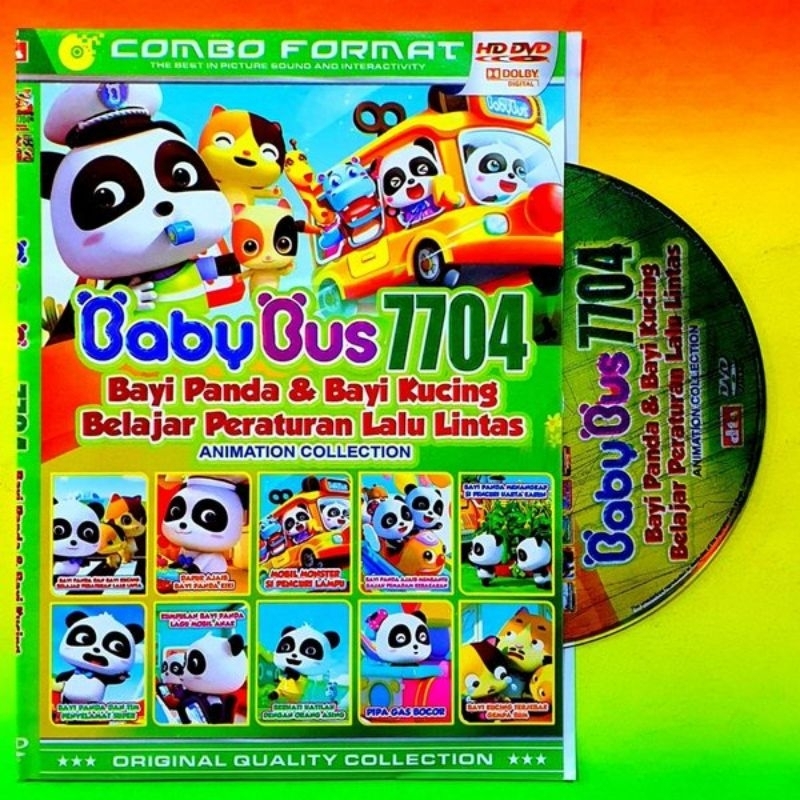TERLARIS Kaset Dvd Pilem Baby Bus - Dvd Film Animasi - Belajar Sambil Bermain