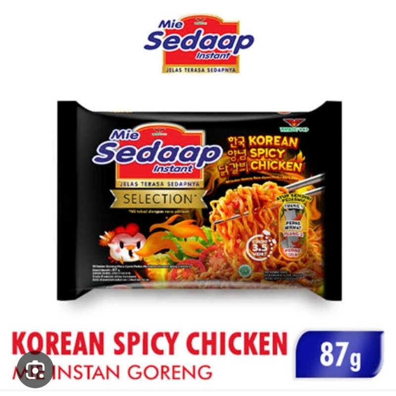 

MIE INSTANT MIE SEDAAP KOREAN SPICY CHICKEN (1 PCS)