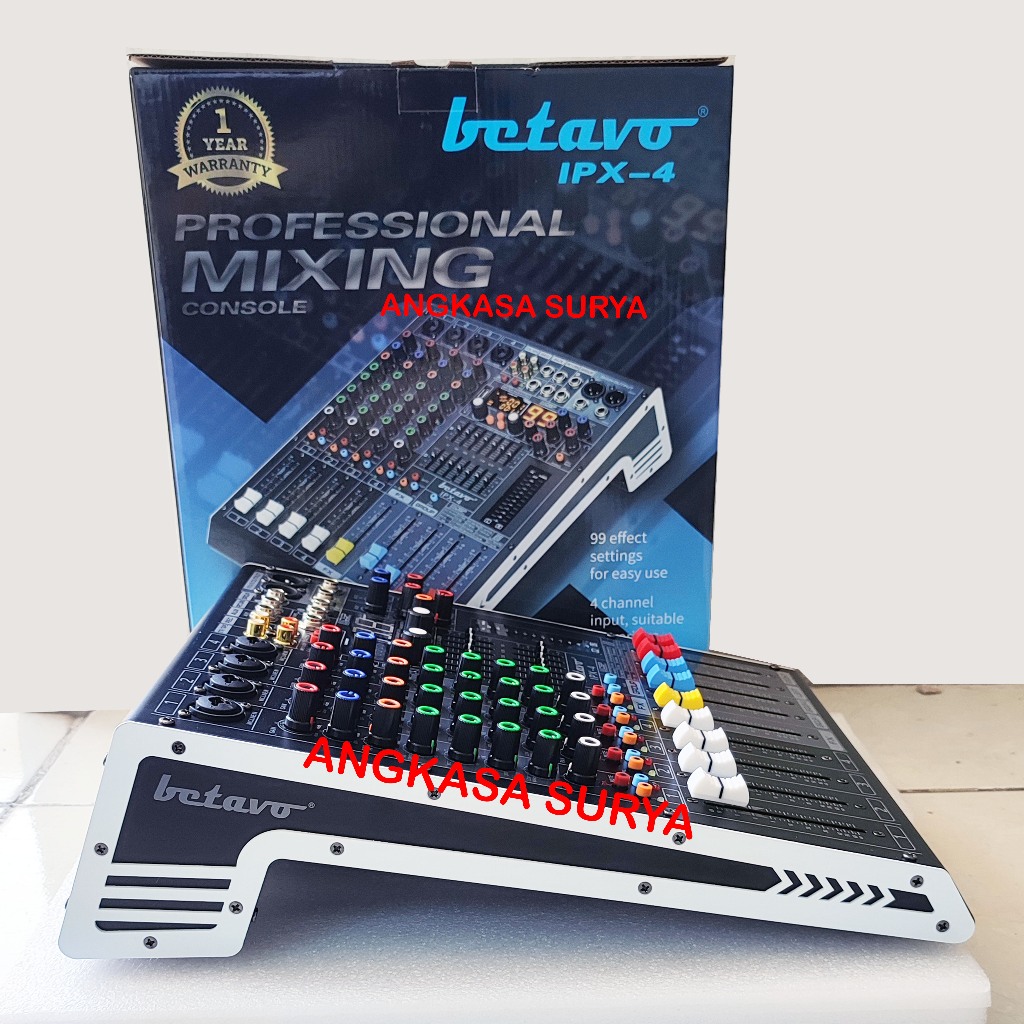 Mixer Betavo IPX4 /IPX 4 ORIGINAL 4 Channel Reverb 99 Dsp Group