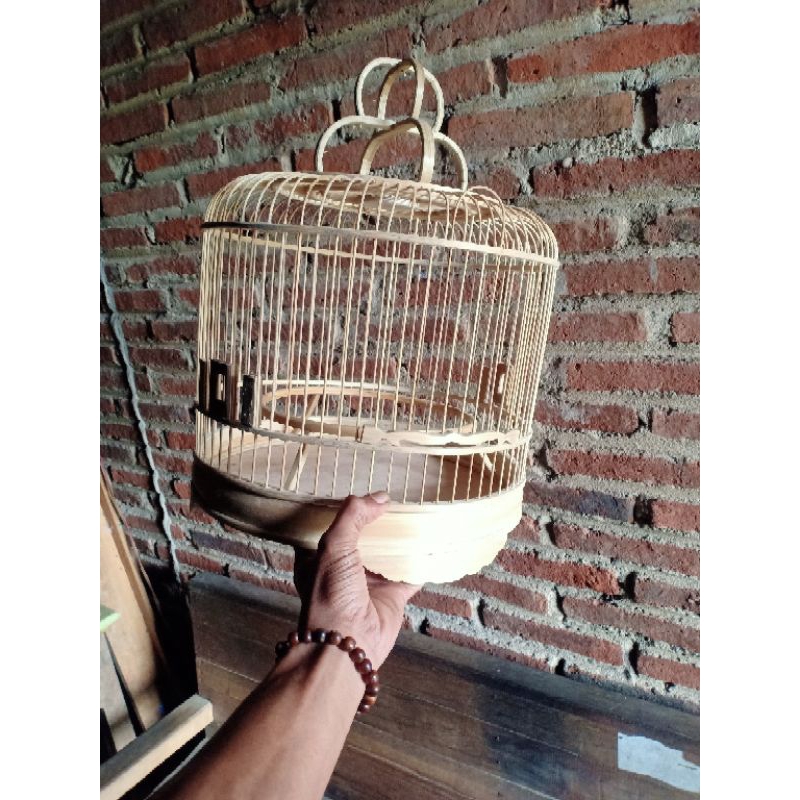 Sangkar Cungkok Kecil Bahan Bambu