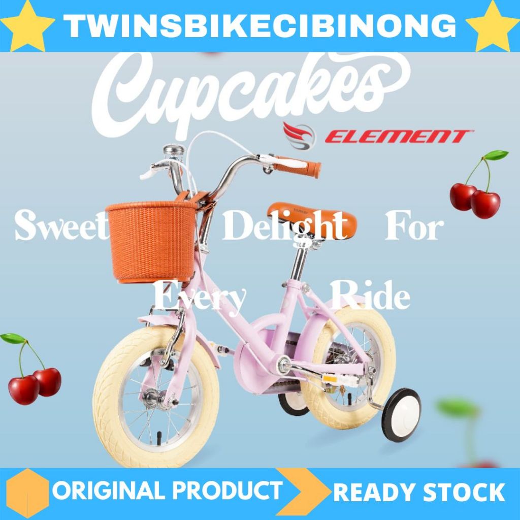 Sepeda Anak Perempuan 12 16 18 Element Cupcakes Stylish