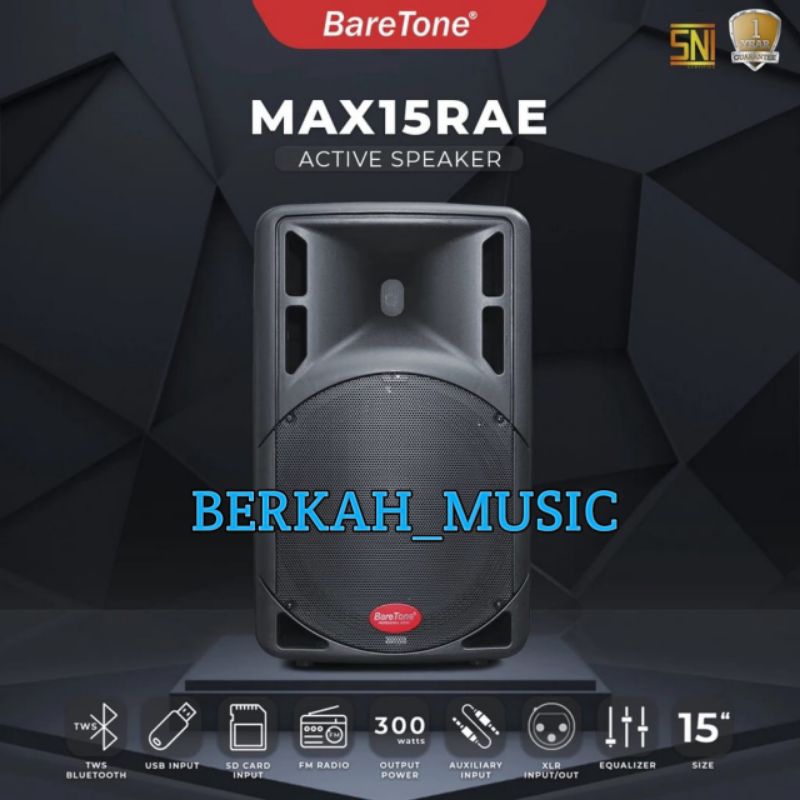 Baretone Speaker aktif  Max15rae original Speaker 15inch