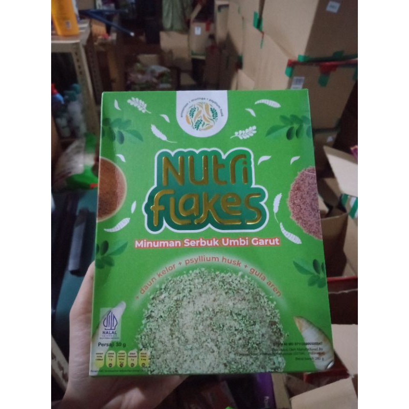 

Nutri flakes minuman serbuk umbi Garut 280g