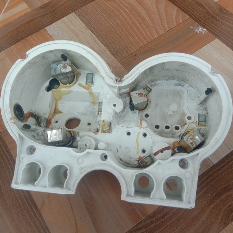 Tulangan speedometer Honda Tiger 2000 lama tilas tilam kerangka cover putih tutup dalam Ori