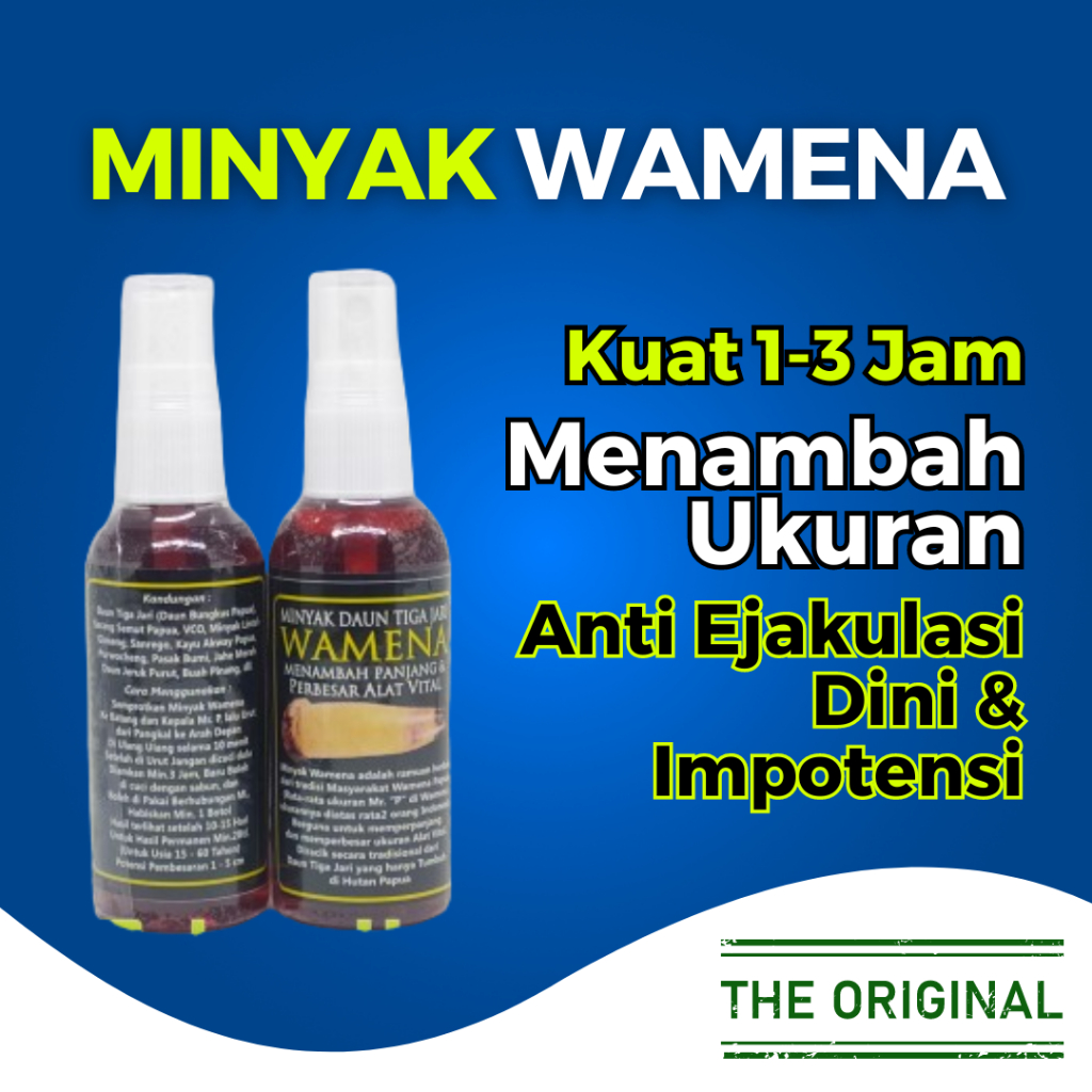 [ORIGINAL] MINYAK WAMENA DAUN TIGA JARI 100% ORI PEMBESARPENIS MINYAK PEMBESAR VITAL PRIA MINYAK WAM