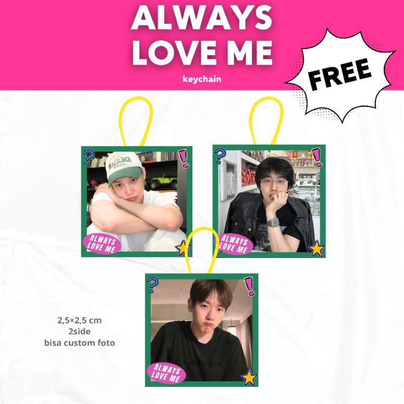 keychain kpop / khh always love me custom
