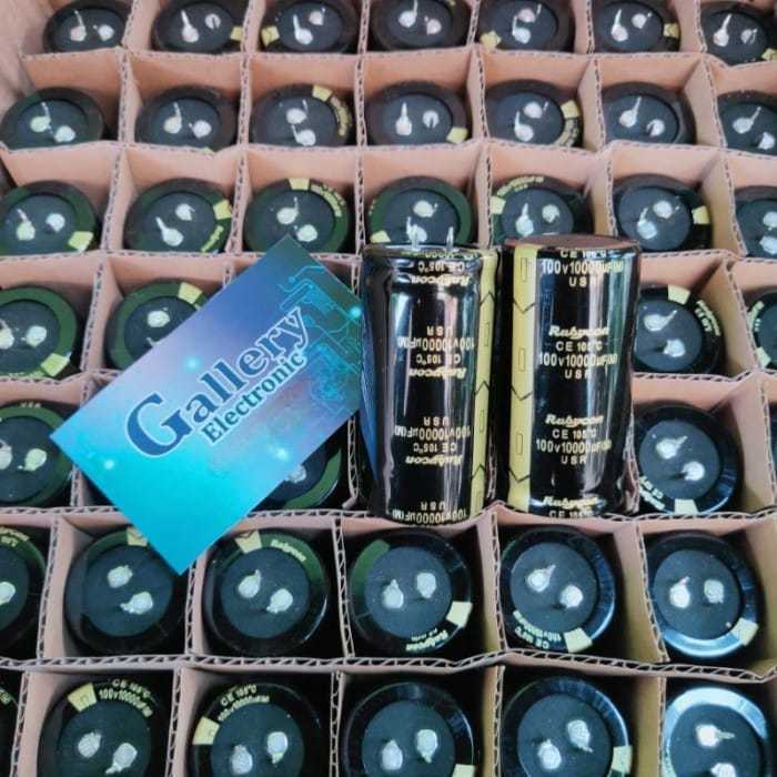 Elco Rubycon USR hitam 100v 10000uf Kapasitor (original)