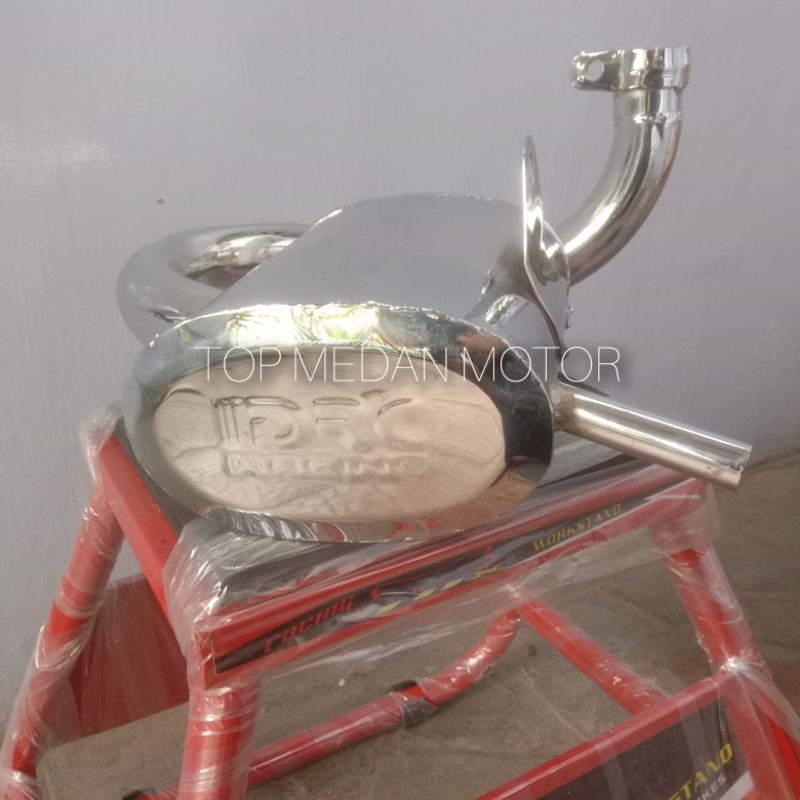 KNALPOT VESPA RACING DRC CHROME