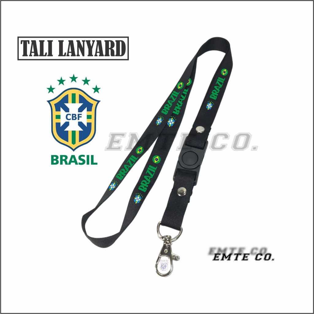 

LANYARD BRAZIL TALI LANYARD ID CARD/GANTUNGAN HP