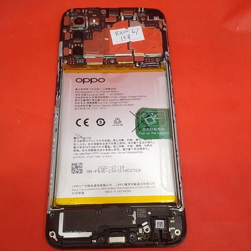 MESIN OPPO A16 refubilis RAM 6/128 siap rakit