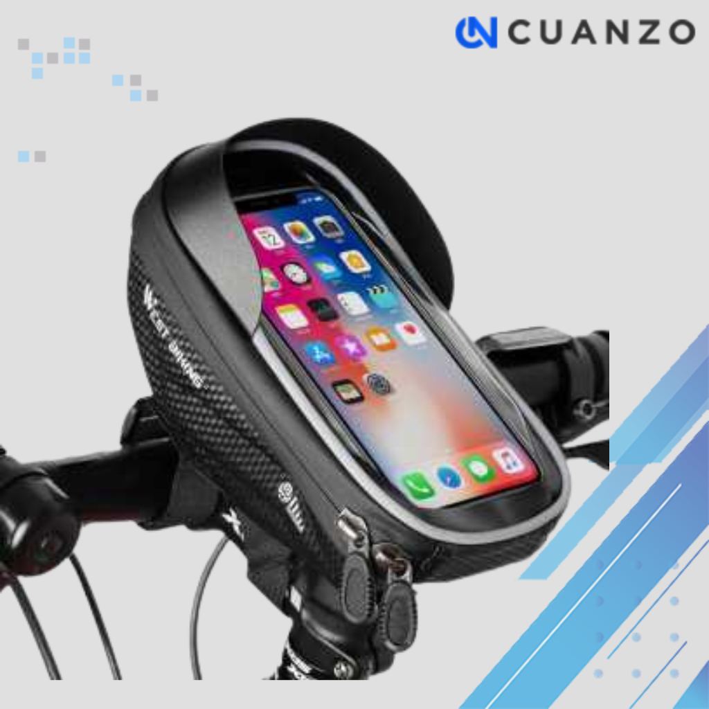 Tas Sepeda Waterproof Smartphone 6.5 Inch / Tas Sepeda Gunung Sekelas Rockbros / Tas Sepeda Gunung A