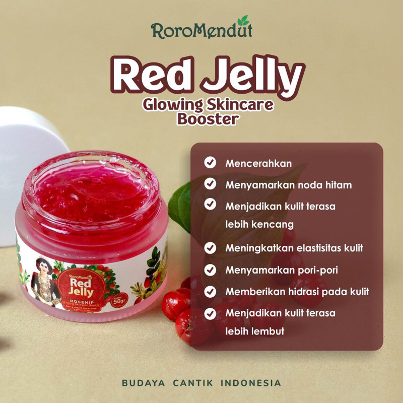 Red Jelly Roro Mendut Original || Red Jelly Brightening gel ||Roro Mendut sleeping mask || Skincare 