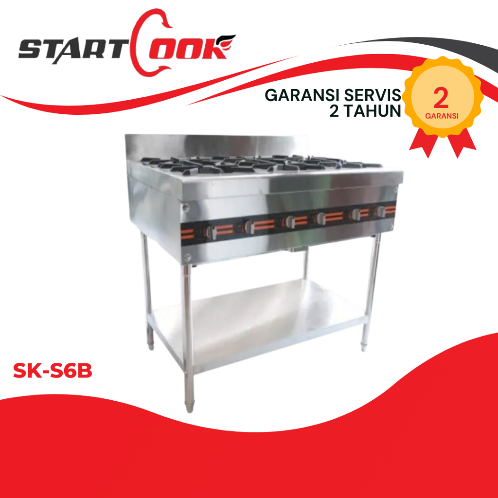 STARTCOOK STANDING GAS BURNER (COOKING STOVE 6 BURNER) SK-S6B