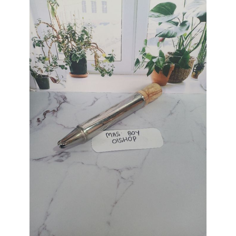 Cetakan Kue Semprit Dorong Kayu / Cetakan Semprit Dorong Stainless