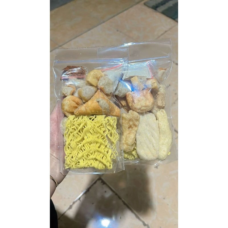 

ANEKA TOPPING BASO ACI, SEBLAK, MIE dll (mix 9 macam varian) || sudah lengkap bumbu & bubuk cabai