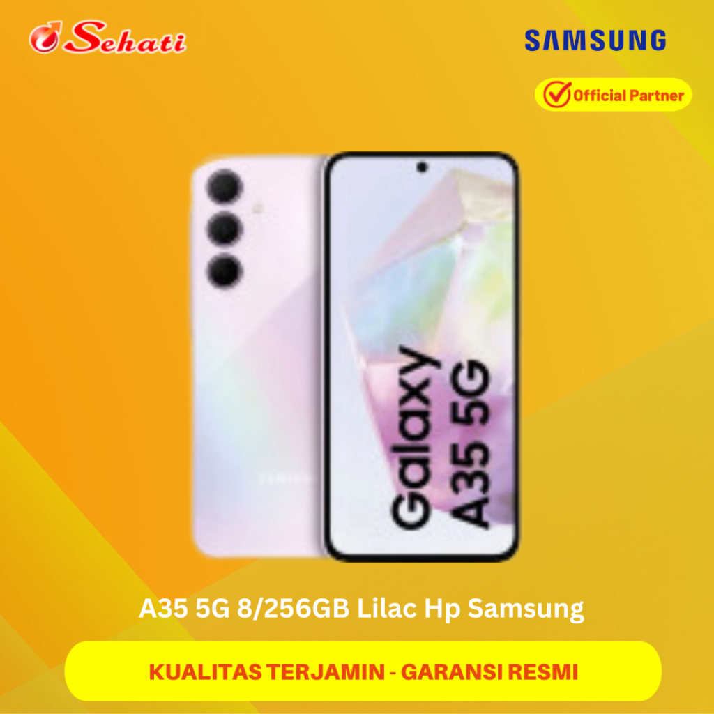 Samsung NEW A35 5G [8/256GB] Hp Samsung 6.6” FHD+ Super AMOLED 50MP wide angle camera with OIS