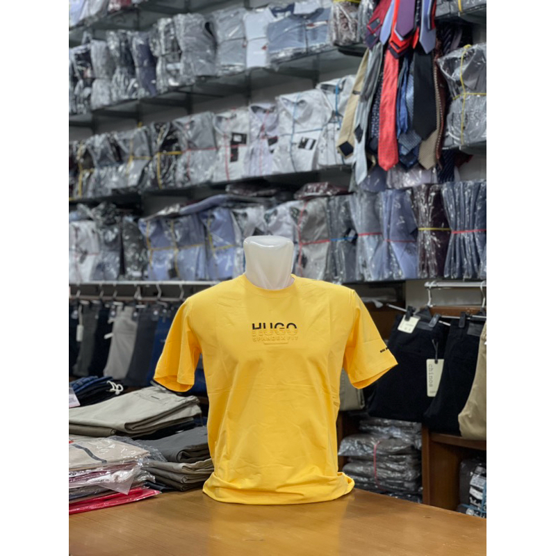 KAOS OBLONG HUGO SELECTION ORIGINAL / BAHAN TEBAL / PAKAIAN PRIA DEWASA