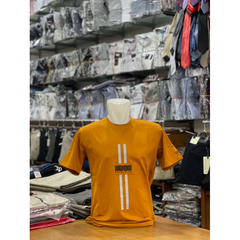 KAOS OBLONG HUGO SELECTION ORIGINAL / BAHAN TEBAL / PAKAIAN PRIA DEWASA
