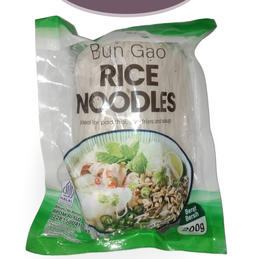 

JSF RICE NOODLES (Bun Gao) Kwetiaw Mie Beras Vietnam 200 GR - F303
