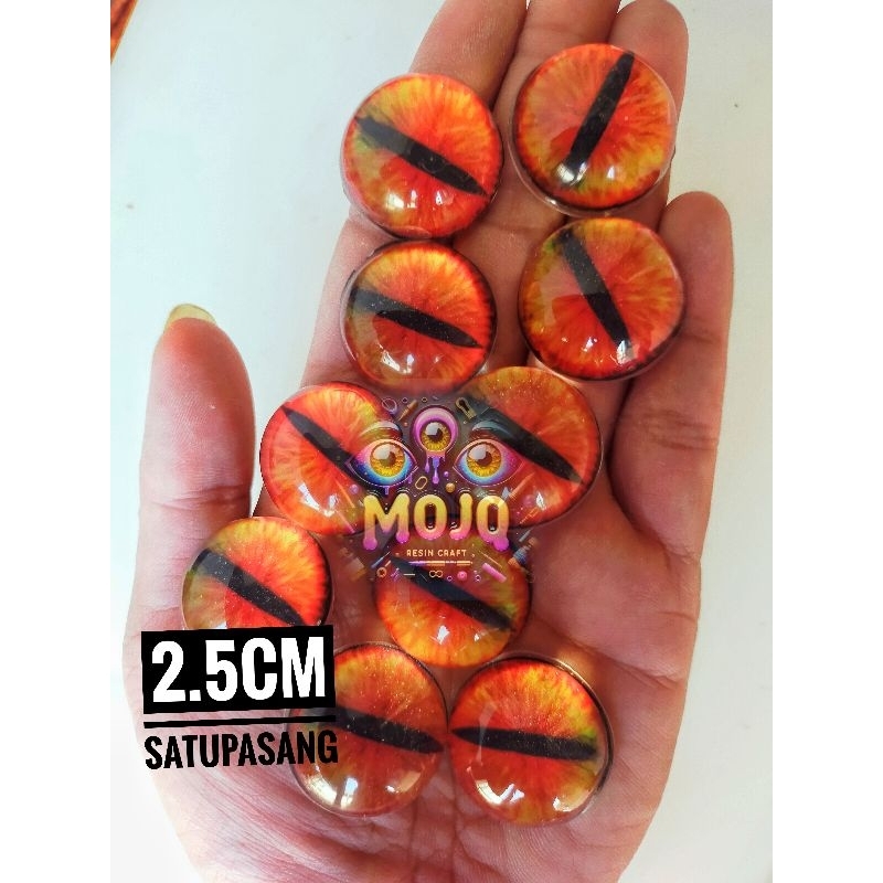 Mata Resin Bantengan boneka barongan reog 2,5cm