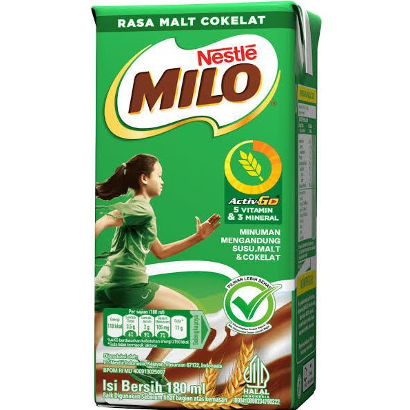 

MILO activ Go cokelat UHT 180ml