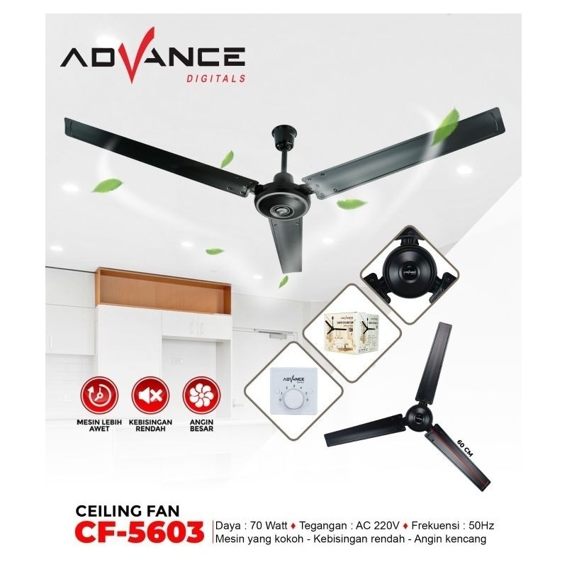 Kipas Angin GANTUNG Advance CF-5603 Ceiling Fan Besi