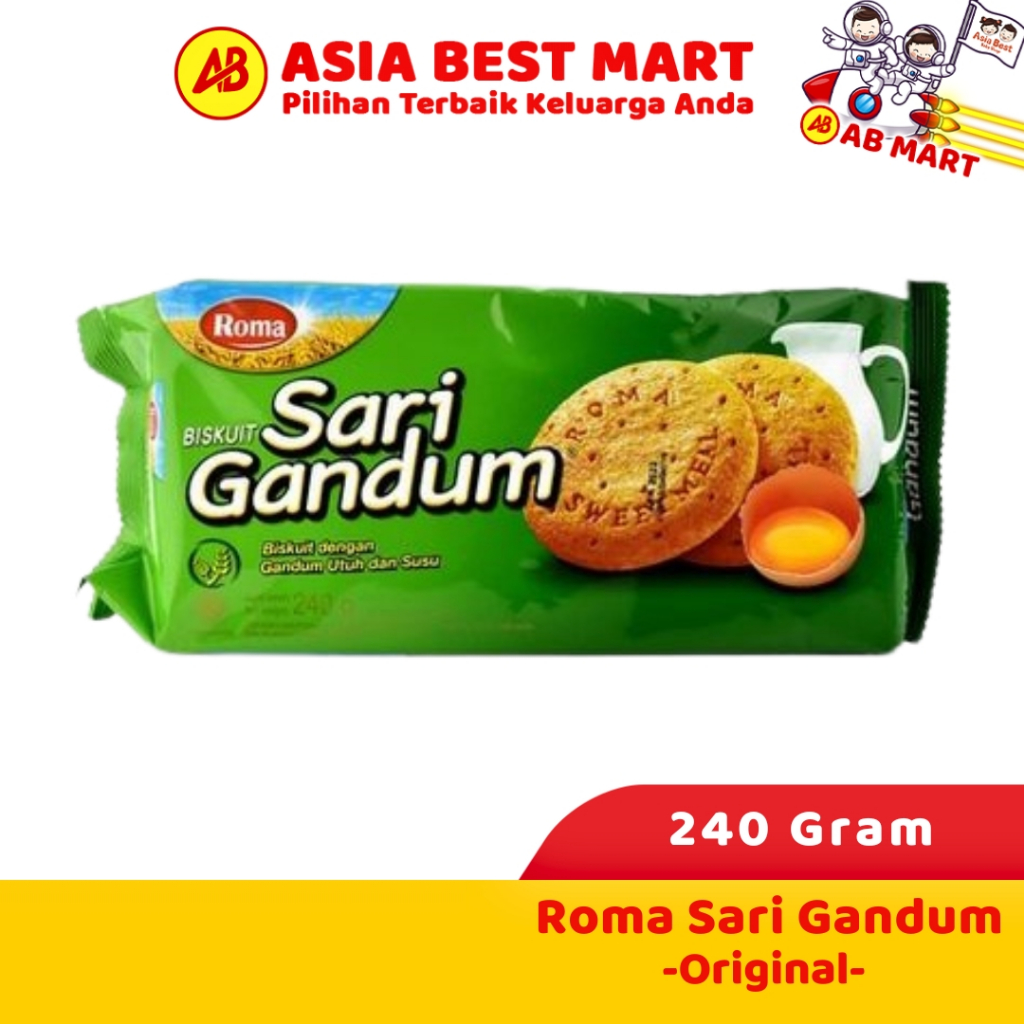 

Roma Sari Gandum 240 Gr/Biskuit/Kue