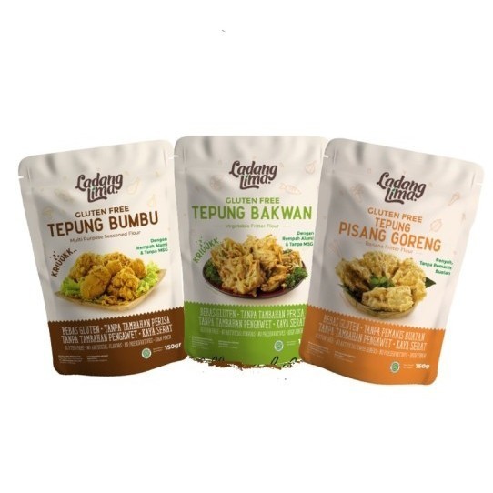

Ladang Lima Tepung Premix Goreng Crispy Gluten Free | Halal Non MSG