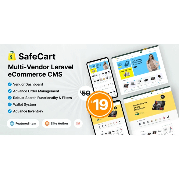 Safecart – Multi-Vendor Laravel eCommerce platform